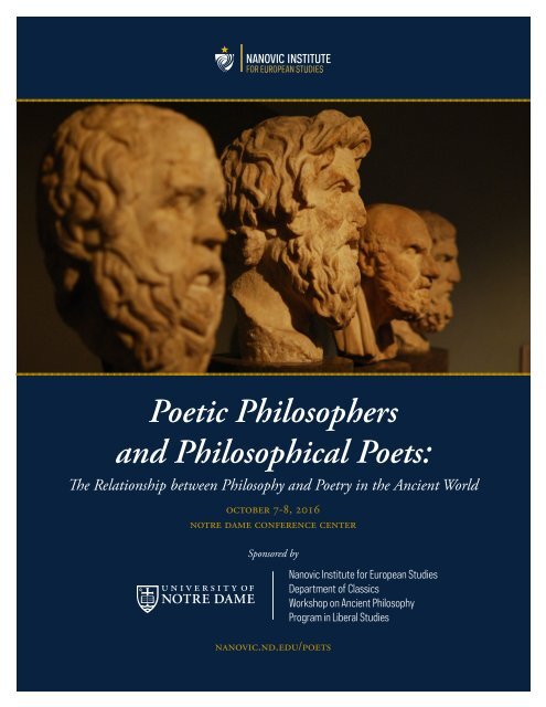 Poetic Philosophers and Philosophical Poets