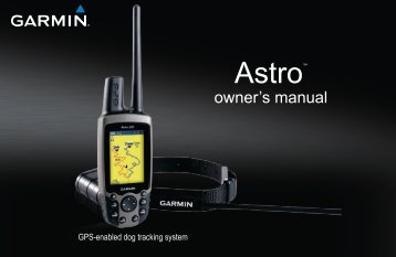 Garmin Astro bundle (Astro 220 + DC 20) - Owner's Manual