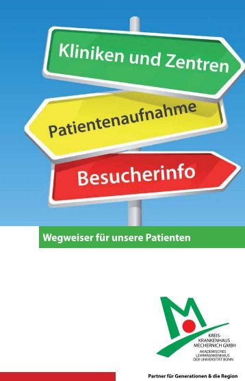 Wegweiser für unsere Patienten - Kreiskrankenhaus Mechernich