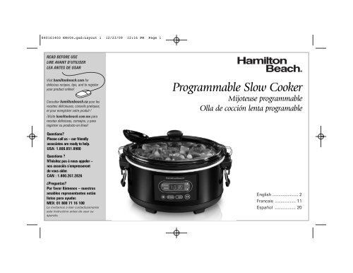 Hamilton Beach Stay or Go® 5 Quart Programmable Slow Cooker (33957