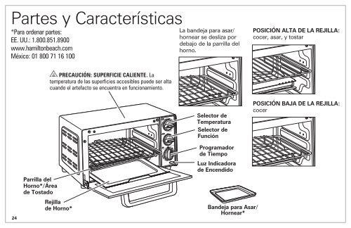 Hamilton Beach 4 Slice Toaster Oven (31401) - Use and Care Guide