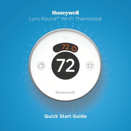 Honeywell Lyric Round&trade; Wi-Fi Thermostat - Second Generation (RCH9310WF) - Lyric Thermostat (Second Generation) Installation Manual (English,French,Spanish) 
