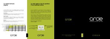 Brochure Circle S.r.l. Web Agency