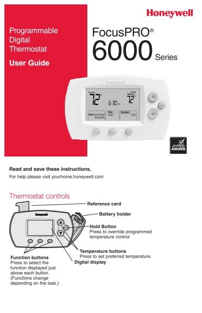 Honeywell Wireless Focuspro Comfort System 5 1 1 5 2 Day