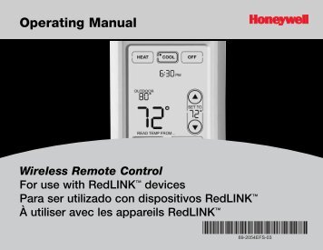 Honeywell Programmable Wireless FocusPRO Comfort System - Programmable Wireless FocusPRO Comfort System Operating Manual (English,French,Spanish) 