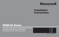 Honeywell Decor Glass and Metal Design - Wireless Door Chime & Push Button (RCWL3502A) - Decorative Wire Free Chimes and Push Button Installation Instructions (English, French, Spanish) 