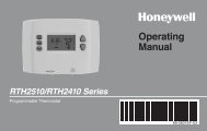 Honeywell 5-1-1 Day Programmable Thermostat (RTH2410B) - 5-1-1 Day Programmable Thermostat Operating Manual (English,French) 