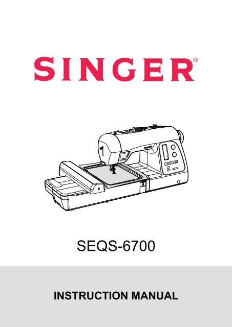 Singer SEQS-6700 - English - User Manual
