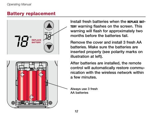 Honeywell Portable Comfort Control - Portable Comfort Control Operating Manual (English,French,Spanish) 