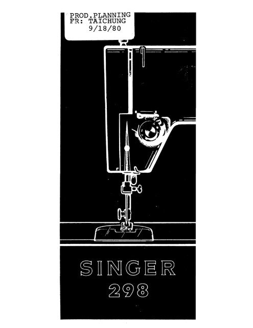 Singer 298 - English - User Manual