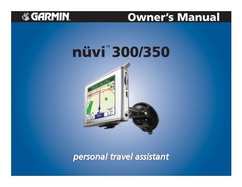 Garmin nuvi 350 GPS,OEM Honda Access,Canada - Owner's Manual