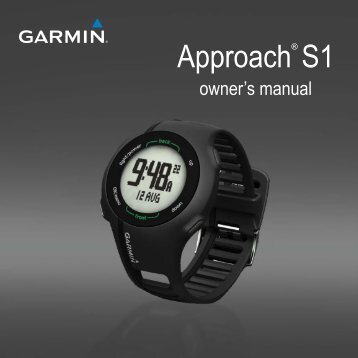Garmin ApproachÂ® S1, Australia and New Zealand - Owner's Manual