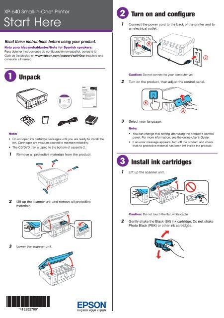Epson Epson Expression Premium XP-640 Small-in-One® Printer - Start ...