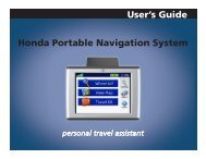 Garmin nuvi 350 GPS,OEM Honda Access,Canada - Owner's Manual