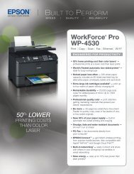 Epson Epson WorkForce Pro WP-4530 All-in-One Printer - Product Brochure