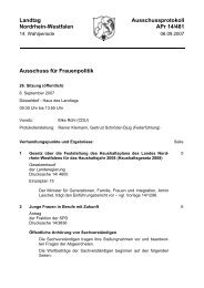 Landtag Ausschussprotokoll Nordrhein-Westfalen APr 14/481 - SPD ...