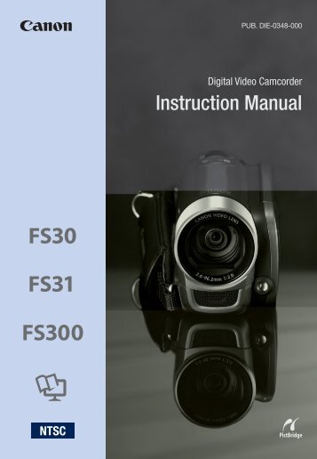 Canon FS30 - FS30 Instruction Manual