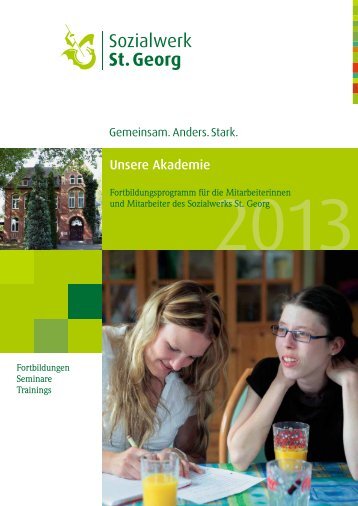 Fortbildungsprogramm 2013 (PDF) - Sozialwerk St. Georg