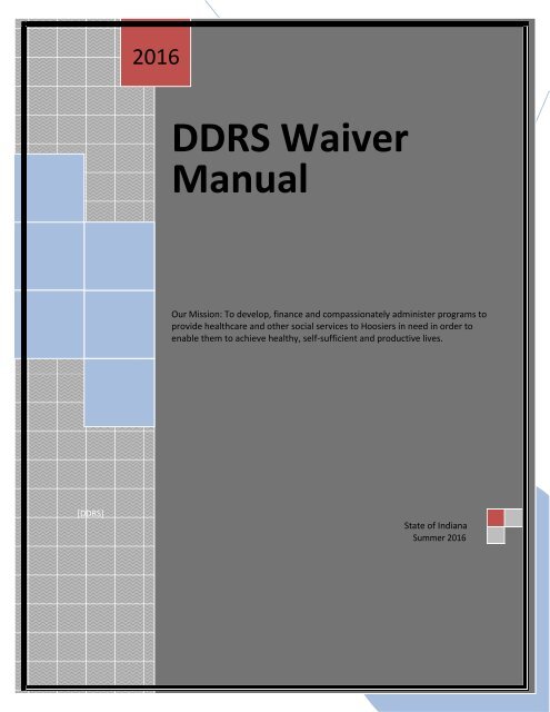 DDRS Waiver Manual