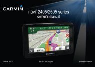 Garmin nuvi2405,GPS,Italy/Greece - Owner's Manual