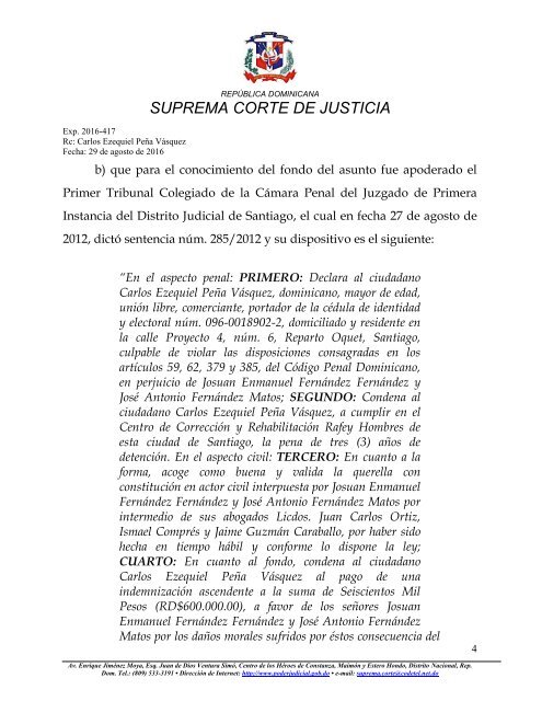 SUPREMA CORTE DE JUSTICIA Dios Patria y Libertad