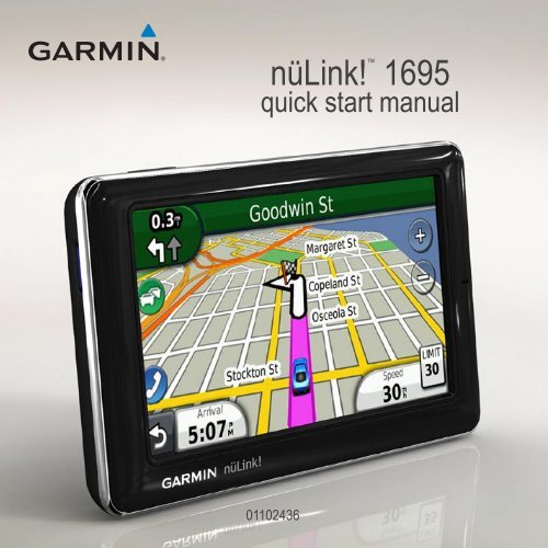 Garmin nuLink!1695,GPS,NA,Avis - Quick Start Manual
