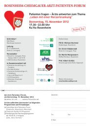 rosenheim-chiemgauer-arzt-patienten-forum - Klinik St. Irmingard