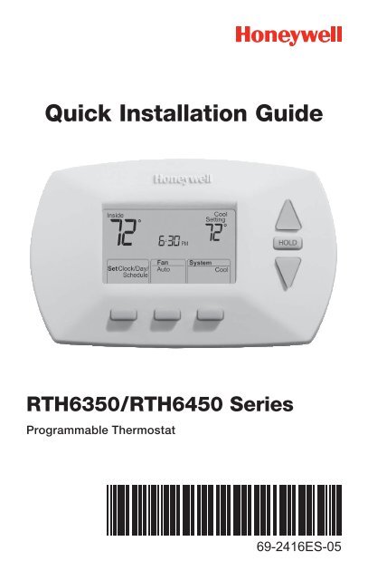 39 Honeywell Rth6350d1000 Installation Manual - Wiring Diagram Online