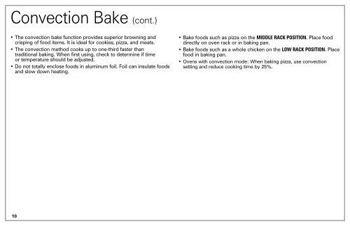 Hamilton Beach Convection Toaster Oven (31331) - Use and Care Guide