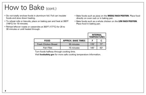 Hamilton Beach Convection Toaster Oven (31331) - Use and Care Guide