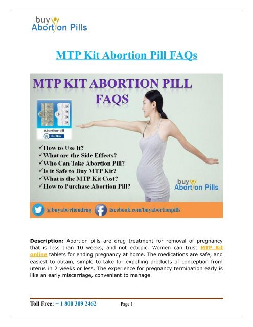 MTP Kit Abortion Pill FAQs at BuyAbortionPills.net