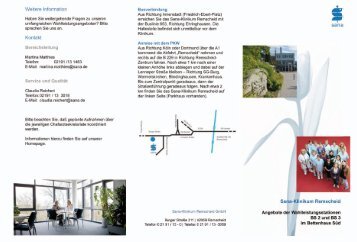 Flyer Wahlleistung (PDF, 1603 KB) - Sana-Klinikum Remscheid GmbH