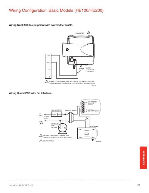 He300a1005 U Humidifier Honeywell Home Resideo Pro