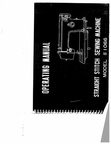 Singer W966 - English - User Manual