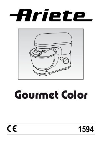Ariete Gourmet Color Giallo - Libretto istruzioni