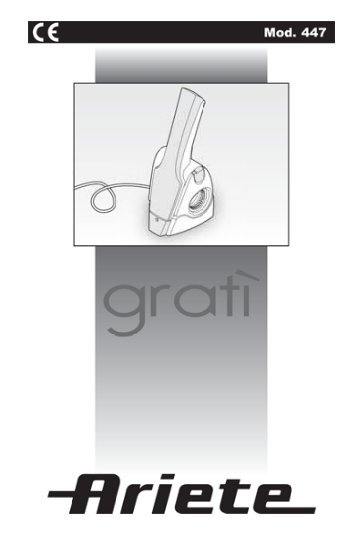 Ariete GratÃ¬ 2.0 Verde - Libretto istruzioni