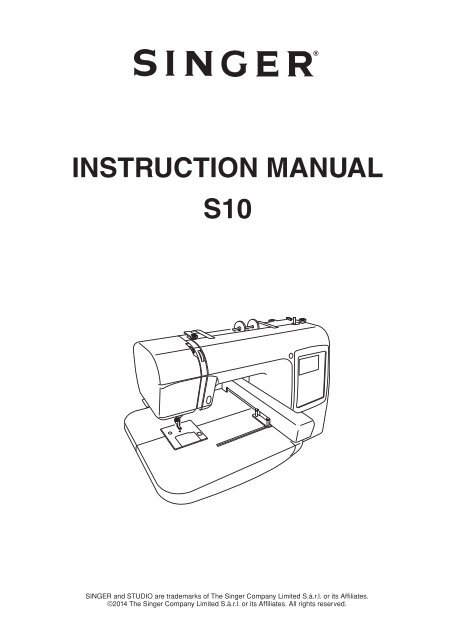 Singer S10 - English - User Manual