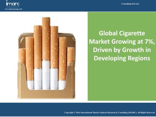 Global Cigarette Market Share, Size, Development and Opportunities