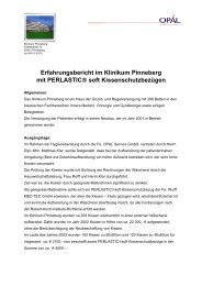 Erfahrungsbericht im Klinikum Pinneberg mit PERLASTIC® soft ...