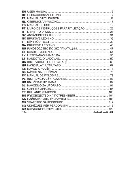 Electrolux EFL50555OX - TÃ©lÃ©charger FR manuel au format PDF (9759 Kb)