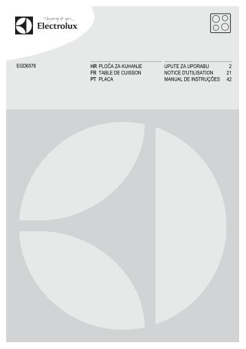 Electrolux EGD6576NOK - TÃ©lÃ©charger FR manuel au format PDF (8951 Kb)