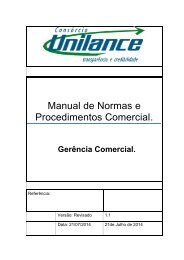 Manual de Normas e Procedimentos Area  Comercial