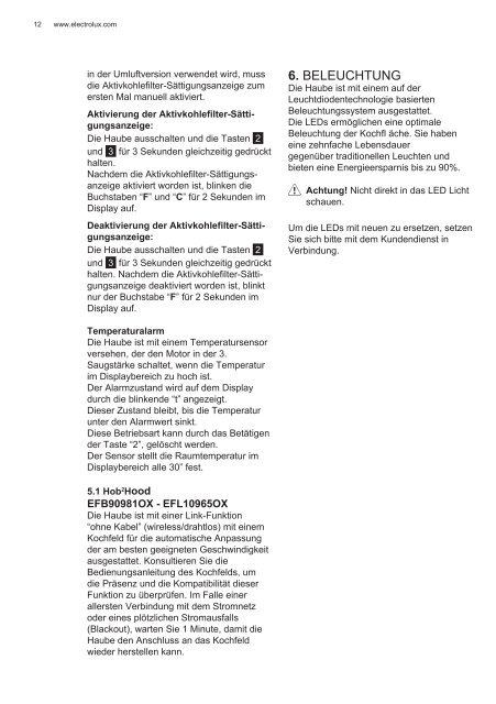 Electrolux EFL10965OX - TÃ©lÃ©charger FR manuel au format PDF (9434 Kb)