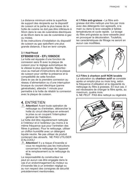 Electrolux EFL10965OX - TÃ©lÃ©charger FR manuel au format PDF (9434 Kb)