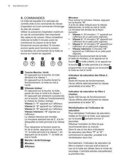 Electrolux EFL10965OX - TÃ©lÃ©charger FR manuel au format PDF (9434 Kb)