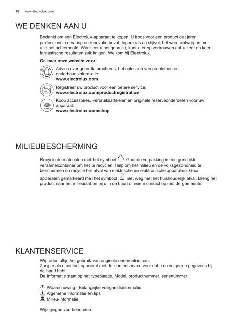 Electrolux EFL10965OX - TÃ©lÃ©charger FR manuel au format PDF (9434 Kb)