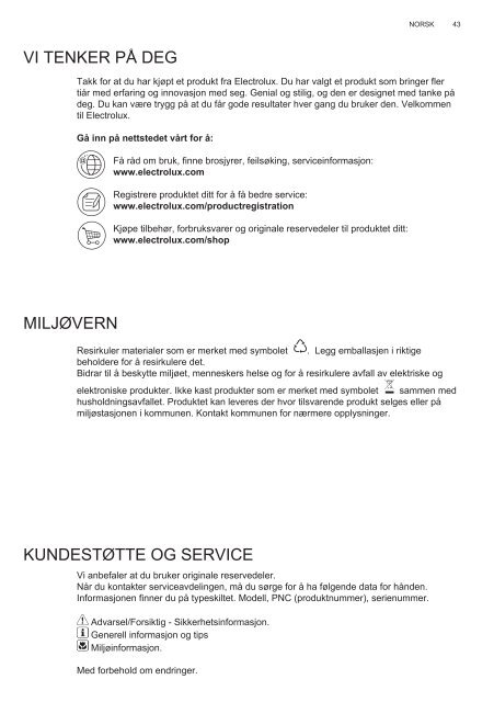 Electrolux EFL10965OX - TÃ©lÃ©charger FR manuel au format PDF (9434 Kb)