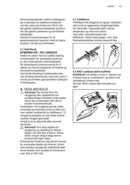 Electrolux EFL10965OX - TÃ©lÃ©charger FR manuel au format PDF (9434 Kb)