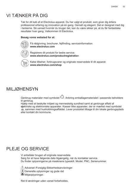 Electrolux EFL10965OX - TÃ©lÃ©charger FR manuel au format PDF (9434 Kb)