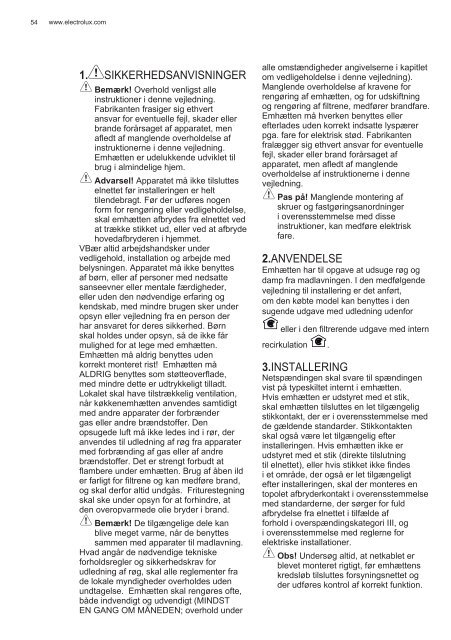 Electrolux EFL10965OX - TÃ©lÃ©charger FR manuel au format PDF (9434 Kb)